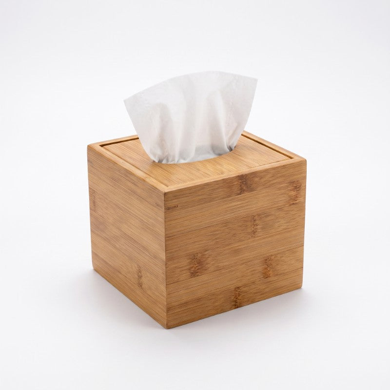 Bamboo Cube Tissue Box