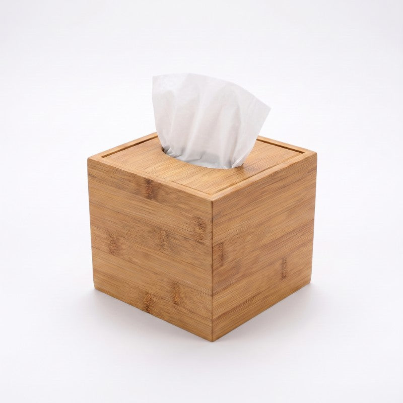 Bamboo Cube Tissue Box