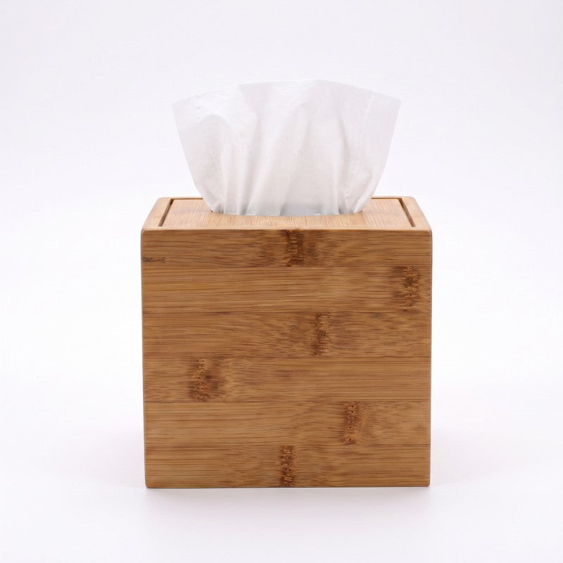 Bamboo Cube Tissue Box