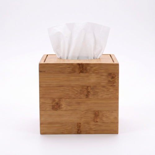 Bamboo Cube Tissue Box
