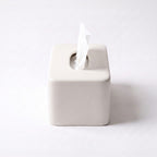 White Rounded Tissue Box
