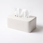 White Rounded Tissue Box