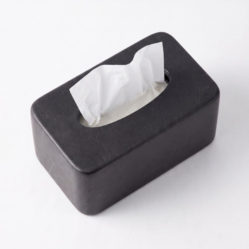 Black Tissue Box