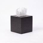 Black Wood Tissue Box