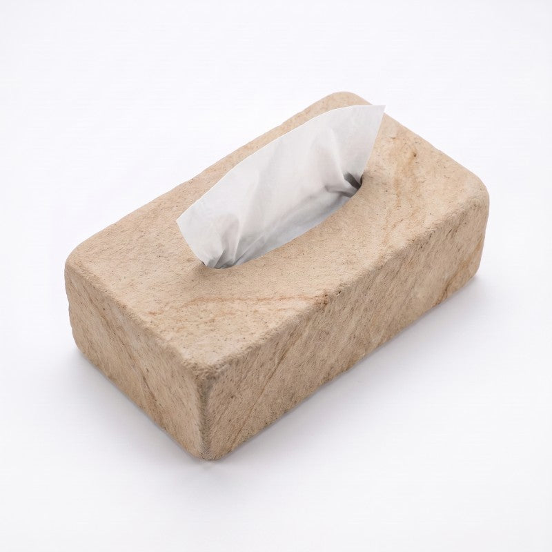 Sandstone Tissue Box