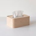 Curved Wood Tissue Box