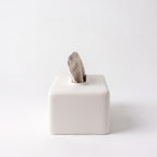 White Ceramic Tissue Box
