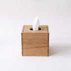 Oak Cube Tissue Box