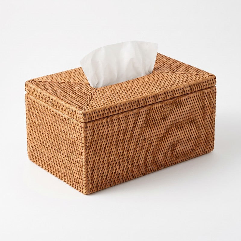 Rattan Tissue Box