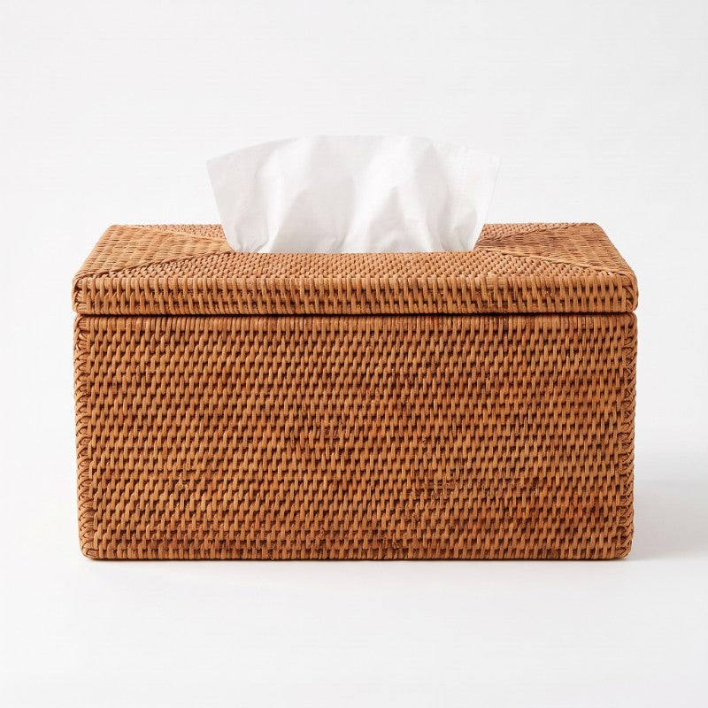 Rattan Tissue Box